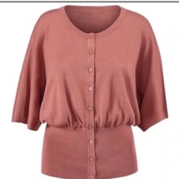 Cabi Brick Dust Kimono Cardigan #5284 - Picture 2 of 7